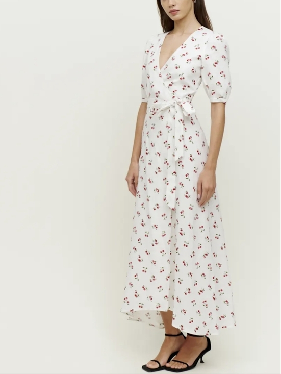 Reformation Dresses & Skirts - Reformation Weiss Linen Dress Cherry Pit